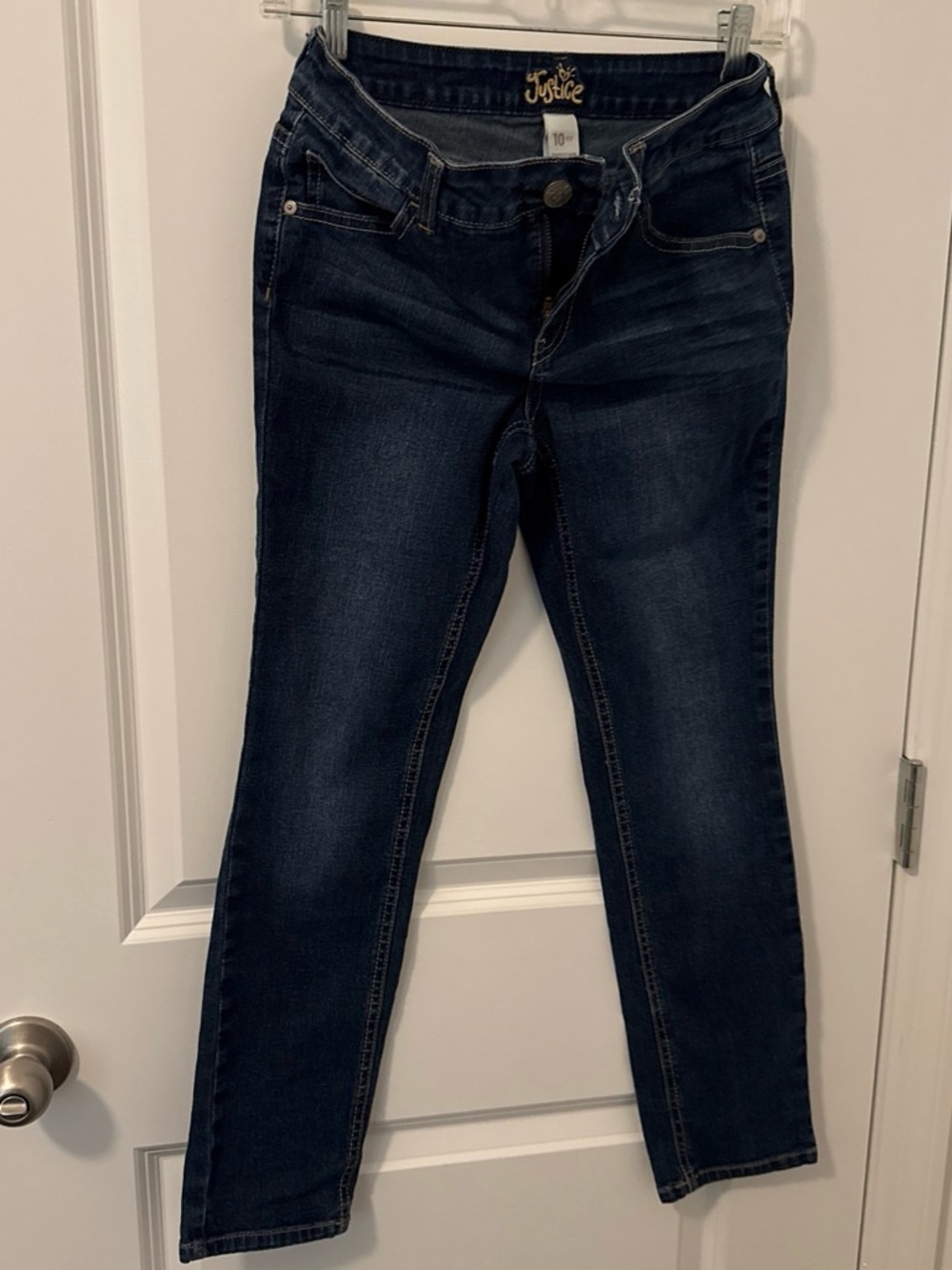 Justice Dark Indigo Skinny Jeans